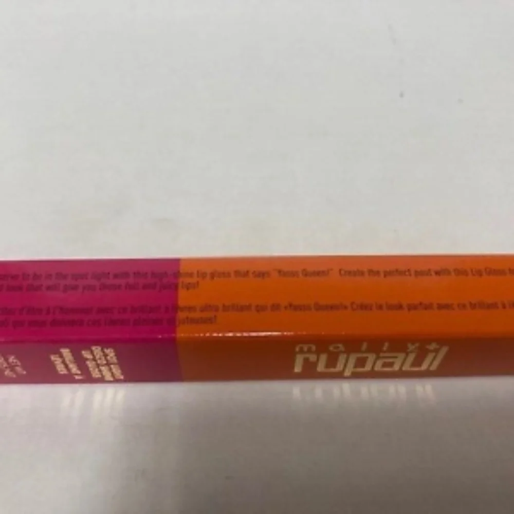 Mally + Rupaul Spot Light Disco Shine Lip Gloss, Foxy Lady, 0.11 fl oz- NEW